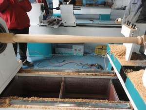 Đá cẩm thạch nhân tạo cột cầu thang làm tự động cnc máy tiện gỗ - Product Image 5