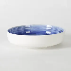 Prodotti per la casa creativo stoviglie blu dentro a buon mercato decorativi in ceramica che serve ciotola