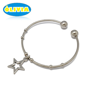 <span class=keywords><strong>Bracelet</strong></span> simple en <span class=keywords><strong>or</strong></span> <span class=keywords><strong>24</strong></span> <span class=keywords><strong>carats</strong></span> de Dubaï, motifs d'étoiles porte-bonheur, <span class=keywords><strong>bracelet</strong></span> en acier inoxydable pour femmes - Product Image 2