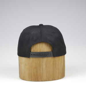 Eco árbol Natural 100% Algodón bordado gorra de béisbol negro con hebilla de plástico - Product Image 3