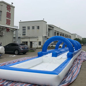 Theo chủ đề lớn dài màu xanh và trắng trượt nước trượt N với hồ bơi - Product Image 2