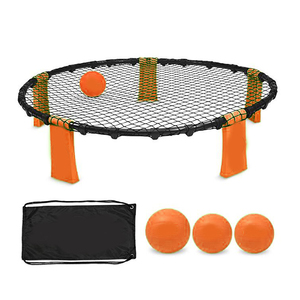 Ensemble de jeu de balles Slam en plastique unisexe pour l'extérieur, pour la plage, comprend 3 balles, un étui de transport et des règles - Product Image 1