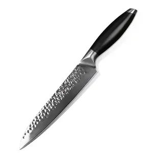 8 inch high carbon 440C stainless steel kitchen slicing carving knife