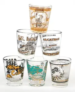 Wholesale Factory Price Personal design 1.5oz 50ml souvenir custom sublimation shot glass