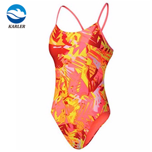 Wettbewerb Bade bekleidung Bedruckter Stoff Badeanzug Frauen Bade bekleidung für Damen Training Profession eller Badeanzug - Product Image 1