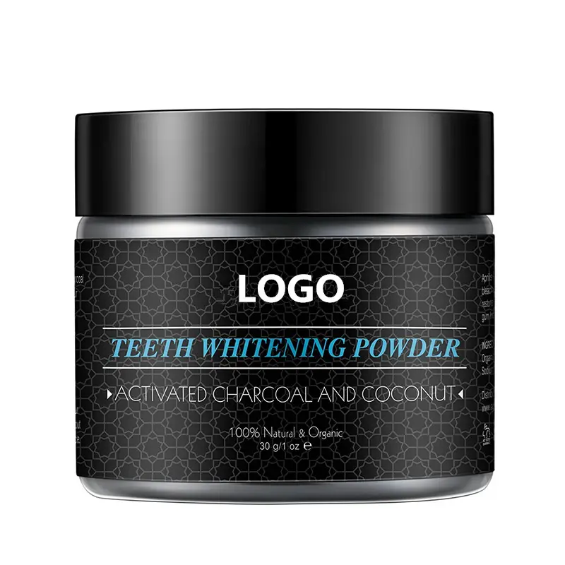 100% Natural organic bentonite clay black charcoal tooth powder brands charcoal tooth whitening powder