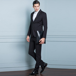 Giacca da <span class=keywords><strong>uomo</strong></span> di Design più recente alla moda nera da lavoro formale da lavoro per Me - Product Image 2