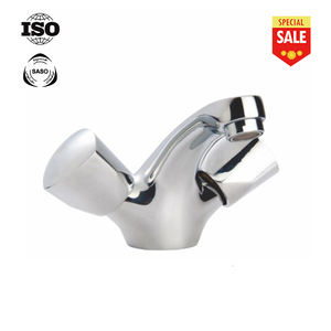 Doppio manico <span class=keywords><strong>lavabo</strong></span> rubinetto da cucina a parete in ottone cromato metallo acqua di rubinetto - Product Image 3