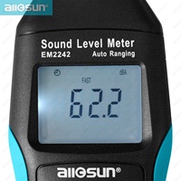 Sonmètre numérique All-sun EM2242 30-130dB Détecteur de bruit portable Affichage LCD Testeur de ondes sonores portable Sonmètre