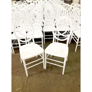 Commercio all'ingrosso Nero di Plastica rotondi della resina di trasporto posteriore phoenix evento di nozze sedie