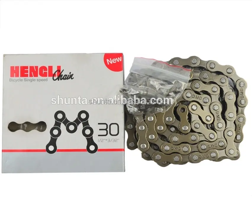 Hengli Mtb Fiets Chain 1/2 "* 3/32" M30 Hoge Kwaliteit Fabriek Prijs Duurzaam Fiets Kettingen Fietsonderdelen