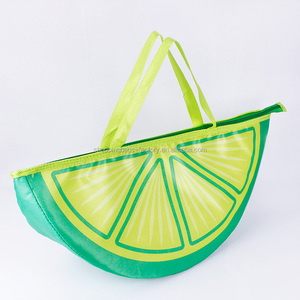 Bolsa Térmica para Agua o Limón con Diseño de Sandía <span class=keywords><strong>2017</strong></span>, Bolsa de Playa Aislada de PVC con Asa, Cierre de Cremallera, Logotipo Personalizable, Almacenamiento de Alimentos para el Almuerzo - Product Image 3