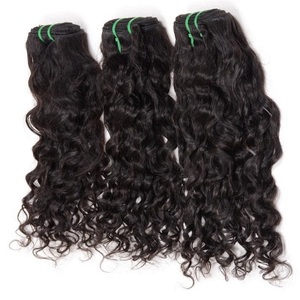 Al por mayor del pelo indio en <span class=keywords><strong>la</strong></span> India 100 natural virginal indio Remy onda rizada profunda extensión del pelo humano de <span class=keywords><strong>la</strong></span> <span class=keywords><strong>tra</strong></span> - Product Image 2