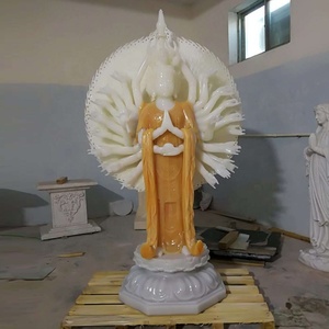 รูปปั้นพระโพธิสัตว์กวน<span class=keywords><strong>อิ</strong></span><span class=keywords><strong>ม</strong></span><span class=keywords><strong>ม</strong></span>ือสิบล้าน ทำจากหินอ่อนสีขาวแกะ<span class=keywords><strong>สลัก</strong></span>ด้วย<span class=keywords><strong>ม</strong></span>ือ - Product Image 2