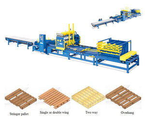 Macchina per blocco pallet pneumatico linea di produzione pallet di legno chiodatrice che fa macchina cnc pallet di legno chiodatrice