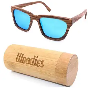 Trending hot products custom engrave logo bamboo wood sunglasses china 2020