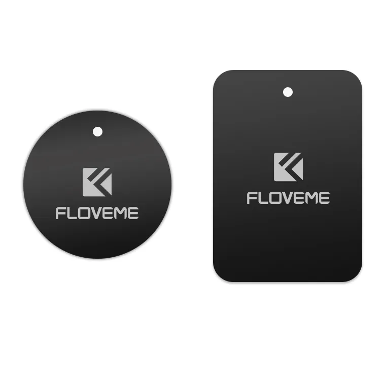 FLOVEME — support métallique pour téléphone portable, feuille de support autocollant magnétique universel, pour bureau mural, 2 paquets