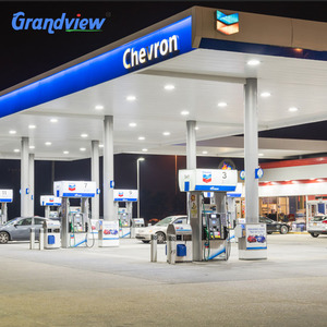 Customized size 철탑 sign, gas 역 led display, 아크릴 알루미늄 캐노피 - Product Image 2