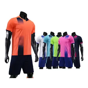 Goedkope Thai Kwaliteit Custom Vlakte Voetbal Kits Bulk Voetbal Training Jersey