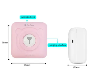 Chất Lượng Cao 58 Mét Món Quà Giáng Sinh PeriPage A6 Mini Xách Tay BT Ảnh Không Dây Máy In Nhiệt Cho Android IOS Điện Thoại Di Động