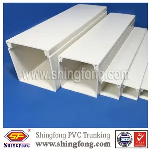 PVC square plastic conduit for electrical lighting conjunction