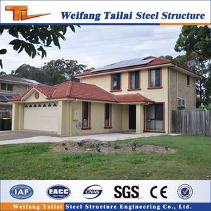 Casa Prefabricada de Estructura de Acero con <span class=keywords><strong>Diseño</strong></span> Gráfico, <span class=keywords><strong>Diseño</strong></span> Chino, ISO9001 - Product Image 6