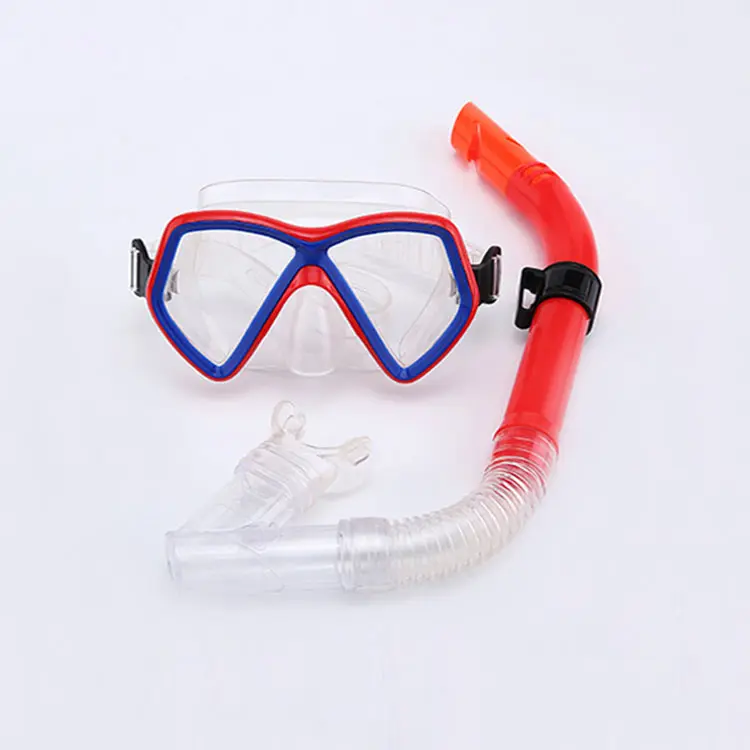 Ucuz PVC Gençlik şnorkel seti Şnorkel Maskesi Dalış Dişli