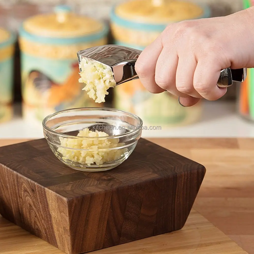 Migliore Qualità In Lega di Zinco Garlic Press con Impugnatura Ergonomica