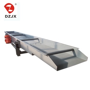 DZJX paslanmaz çelik gıda sınıfı kauçuk isıya dayanıklı toz parçacık blok büyük kapasiteli yatay titreşim konveyör - Product Image 2