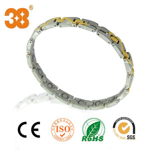 <span class=keywords><strong>2000</strong></span> <span class=keywords><strong>Gauss</strong></span> Meilleur Bracelet magnétique Hommes Or Argent Acier inoxydable - Product Image 6