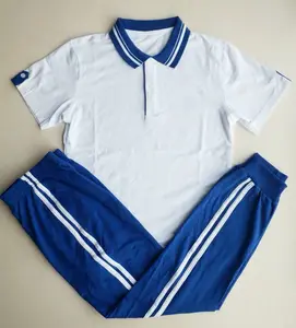 Produsen Pabrik Cina Seragam Siswa Polo Shirt Celana Set Olahraga Seragam Sekolah Grosir