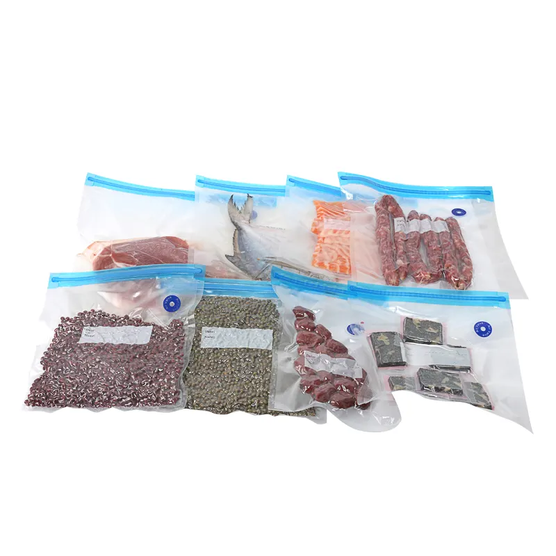Food Grade Resealable Zipper Vacuum Sealer Storage Bag