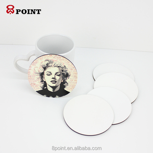 <strong>3mm</strong> Sublimation Wood Mdf <strong>coaster</strong> With <strong>Cork</strong> Bottom