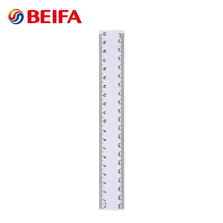 Beifa Merk BF6253 Reclame Promotionele Witte Kleur Custom 20Cm Plastic Heerser