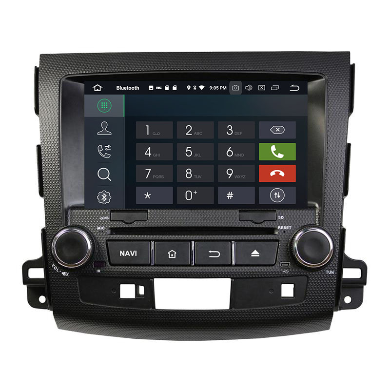Заводская цена для Mitsubishi Outlander 2006-2012 Android 9,0 Автомобильный GPS 8 дюймов Автомобильный gps-навигатор с BT wifi