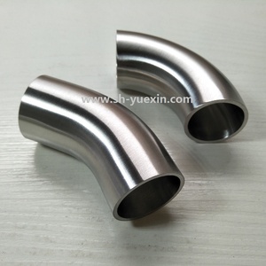 Vệ Sinh Khuỷu Tay Chân Không Thép Không Gỉ 304 316L Ống Phụ Kiện 45 90 Độ Khuỷu Tay Giảm Uốn Cong Vòi Phun Mặt Bích Với In Laser - Product Image 3