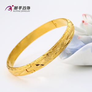 Xuping perhiasan klasik berlapis emas 24k, gelang figur Chunky untuk pernikahan pengantin wanita