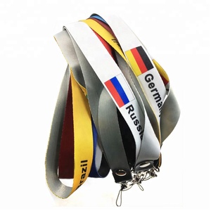Bulk Großhandel Frankreich Flagge Druck ID <span class=keywords><strong>Lanyard</strong></span> Metall Rock Band <span class=keywords><strong>Lanyard</strong></span> - Product Image 6