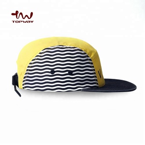 <span class=keywords><strong>Tre</strong></span> colori colori 5 pannelli cappelli da fantino misto sport Logo personalizzato Unisex adulti bordo piatto 100% cotone TOPWAY accettabile comune - Product Image 3