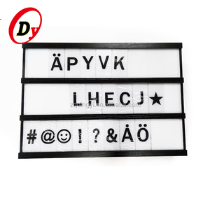 Custom A5, A4, A3 escritorio caja <span class=keywords><strong>de</strong></span> luz portátil LED <span class=keywords><strong>de</strong></span> madera A4 tamaño cinematic lightbox con letras - Product Image 1