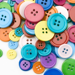 Étiquettes <span class=keywords><strong>à</strong></span> coudre avec logo personnalisé, boutons en résine, couleurs vert et bleu, pour vêtements d'enfants - Product Image 4