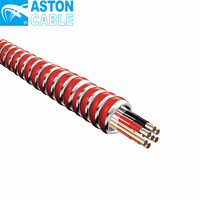 Câble d'alarme incendie ASTON 4C 1,5 mm² UL1424 homologué FPLR, blindé, en cuivre massif, gaine PVC rouge, pour systèmes de sécurité