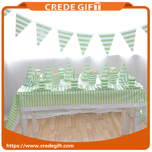 Cloth green Stingray fiesta birthday decorations disposable crockery for parties table supplies - Product Image 1