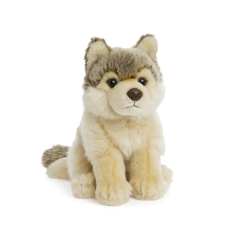 Hot selling cute soft animal stuff plush wolf toy for boy gift