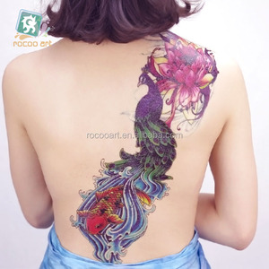 AC-001/belleza llena brazo cuerpo <span class=keywords><strong>tatuaje</strong></span> temporal pegatinas <span class=keywords><strong>para</strong></span> las mujeres flor pavo real pescado diseños de <span class=keywords><strong>tatuaje</strong></span> - Product Image 3