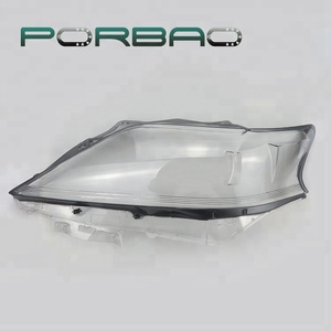 PORBAO Accessoires De Voiture Nouveau Style Bordure Noire En Plastique Transparent Verre <span class=keywords><strong>Phare</strong></span> Lentille Couverture pour RX350/RX270 2013-2015 Année - Product Image 3