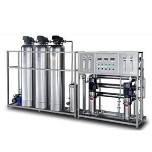 500L/1T/2 T/H automatic water softener single/double stages RO water treatment appliance