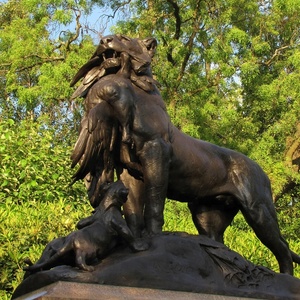 Bronze Fonderie D'art En Plein Air Grand Jardin En Métal Artisanat Animal Bronze Statue de <span class=keywords><strong>La</strong></span> Royal Du Bengale <span class=keywords><strong>Tigresse</strong></span> - Product Image 2