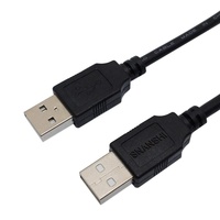 Ladekabel für USB 2.0-Verlängerungsdaten Typ AM bis AM Black