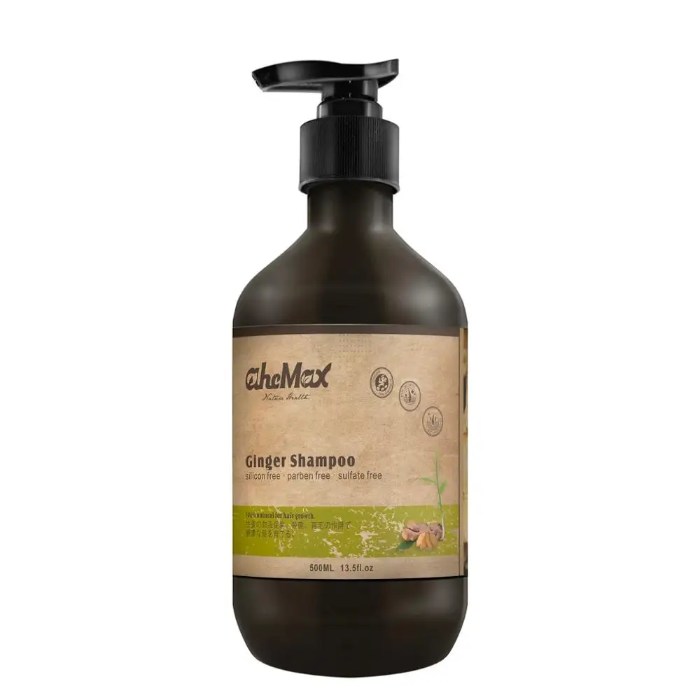Guangzhou Shampoo En Conditioner Fabrikant Oem Custom Made Natuurlijke Haar Sap Gember Shampoo Voor Gewonde Haarverzorging